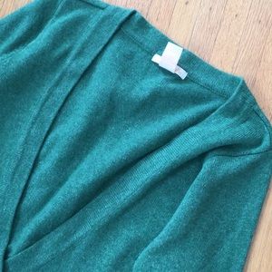 Tulle green cardigan sweater XL